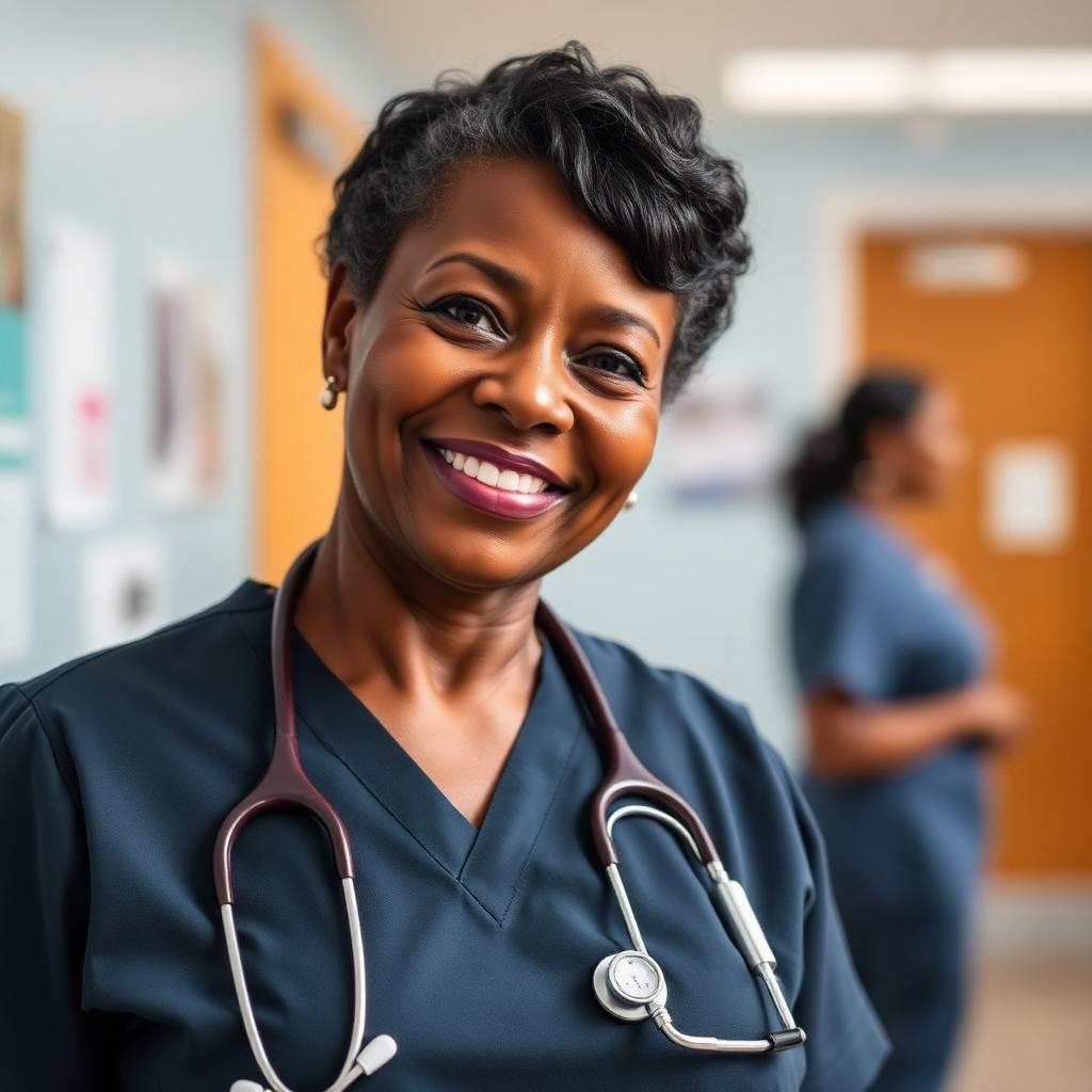 Woman working in Healthcare